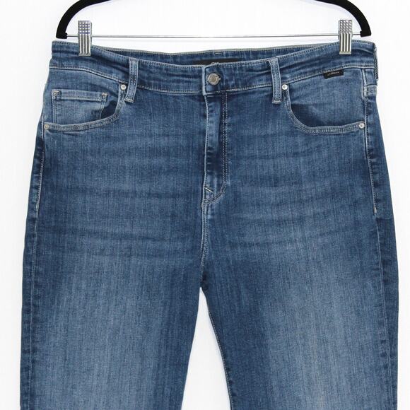 Mavi Jeans Veronica High Rise Straight Leg Jeans Medium Wash Size 33 x 32 - Picture 3 of 8